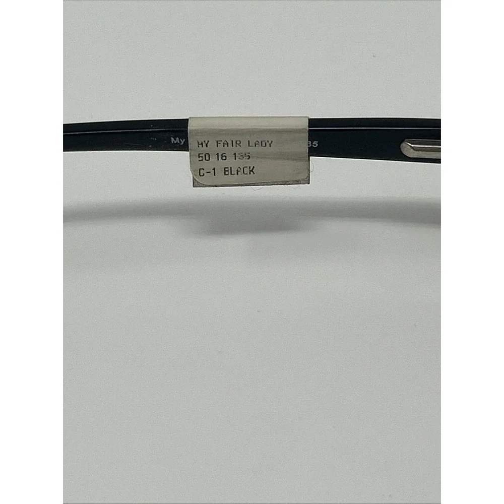 NWT Norman Childs MY FAIR LADY Eyeglass 50-16-135 Unisex Adult Black Frames